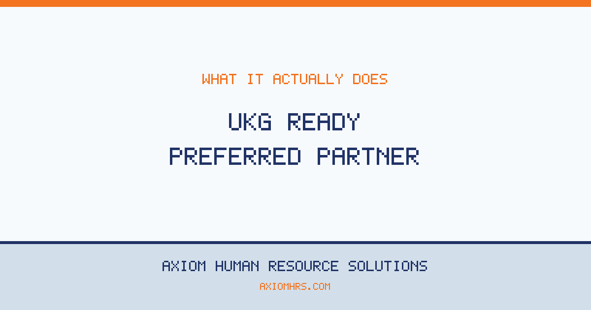 UKG Ready Preferred Partner