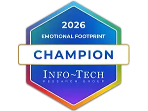 Info-Tech 2026 Emotional Footprint Champion badge