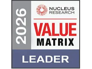 Nucleus Research 2026 Value Matrix Leader badge