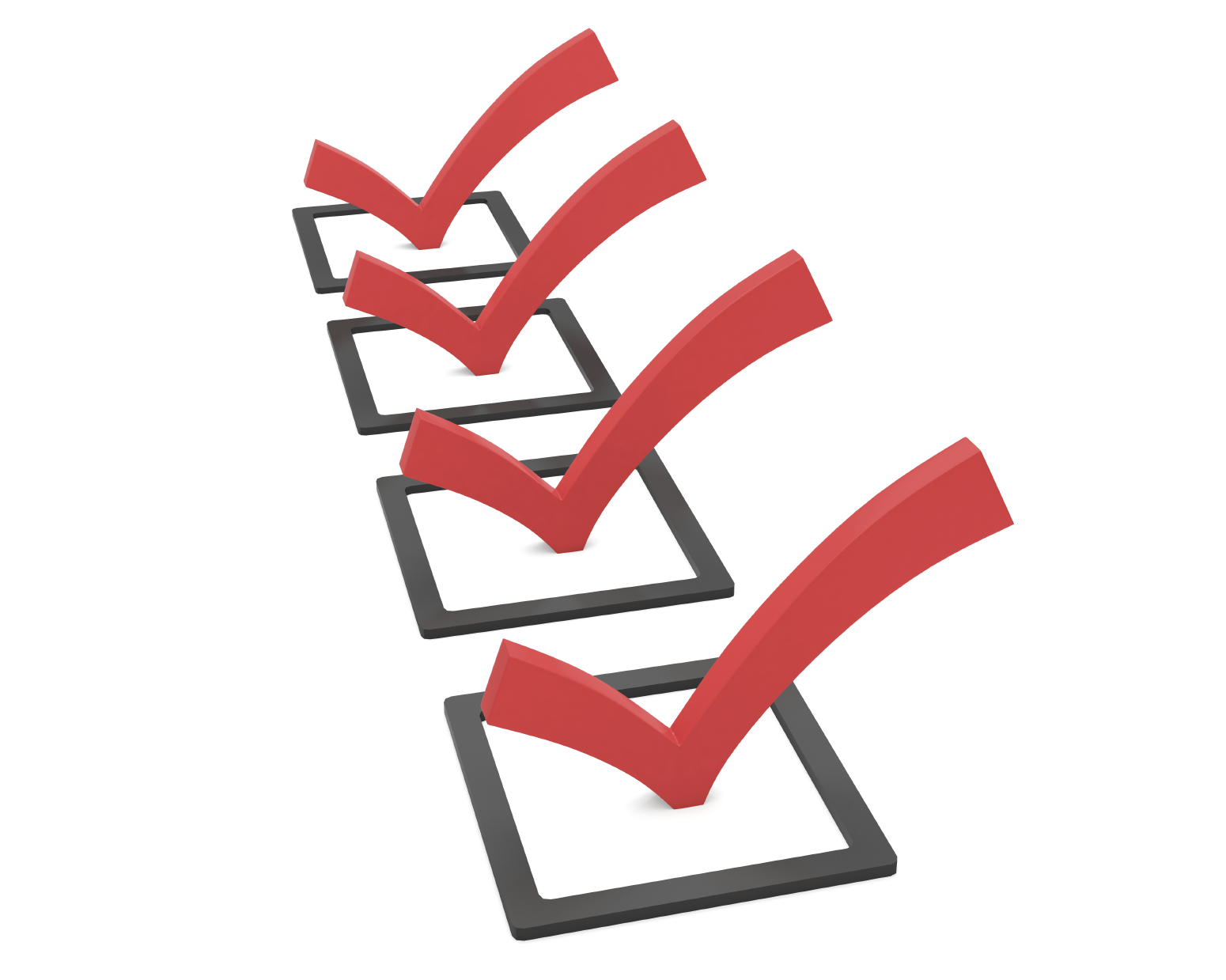 Checklist with red check marks symbolizing compliance and approval, relevant to Family and Medical Leave Act guidance.