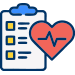 Industries Landing Page 2 all-in-one hr solution Healthcare HR solutions icon featuring a clipboard with a heart rate line, representing Axiom HRS's tailored HR and payroll services for the healthcare industry.