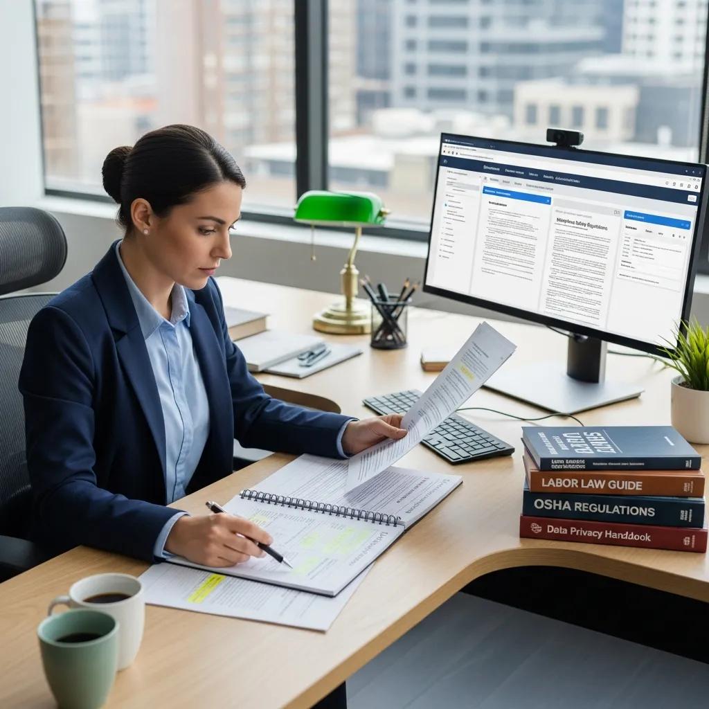 hr professional managing compliance documents in a modern office 9735ee10 7fa8 496c 9eb0 d8667bc8a7fb 1 HR outsourcing