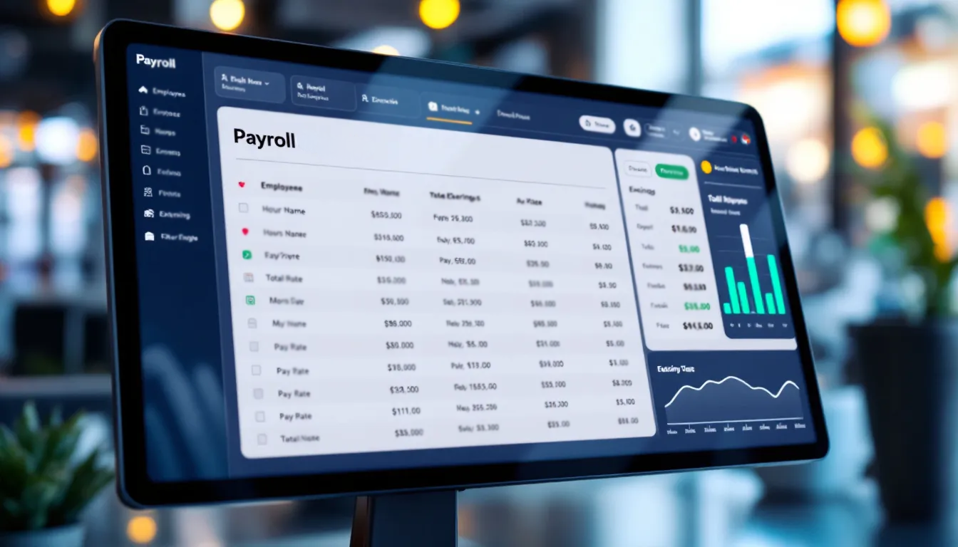 Why A Local Payroll Company Is the Smart Choice for Businesses in Indiana 12 Local Payroll Company Payroll software interface displaying employee data, earnings, and financial metrics, emphasizing local payroll solutions for Indiana businesses.